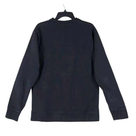 Offbeat Japanese Brand Sweatshirt Mens M Black Embroidered Logo Heavyweight LS - Picture 8 of 9
